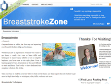 Tablet Screenshot of breaststrokezone.com